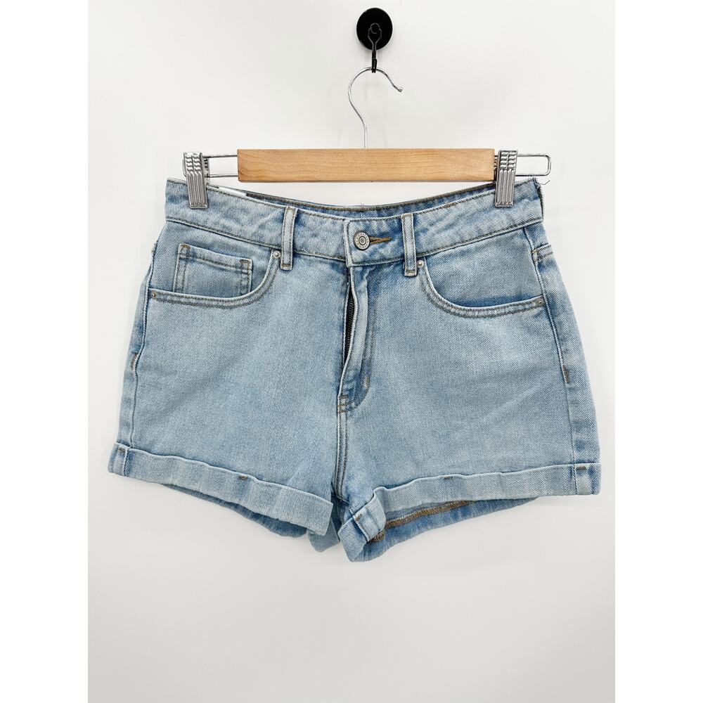 Pacsun‎ Light Wash Blue 100% Cotton Non-Stretch Mom Shorts Womens 26 829SP206200
